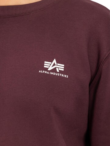 ALPHA INDUSTRIES Sweatshirt 'Basic'‌‌ in Rot