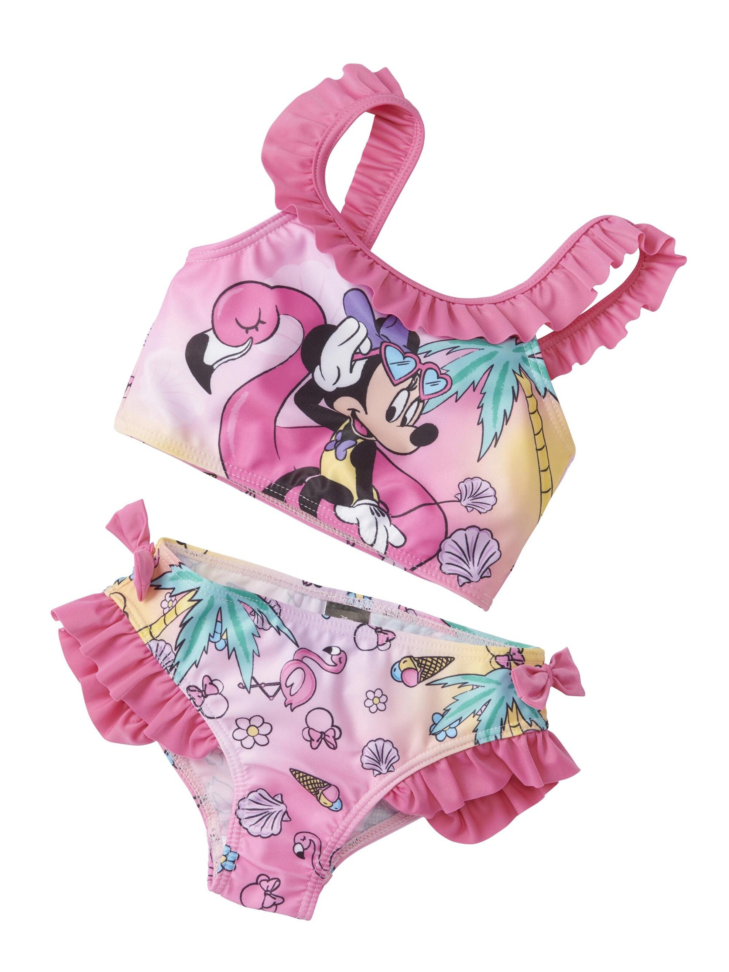 Disney Minnie Mouse Bralette Bikini in Pink: front
