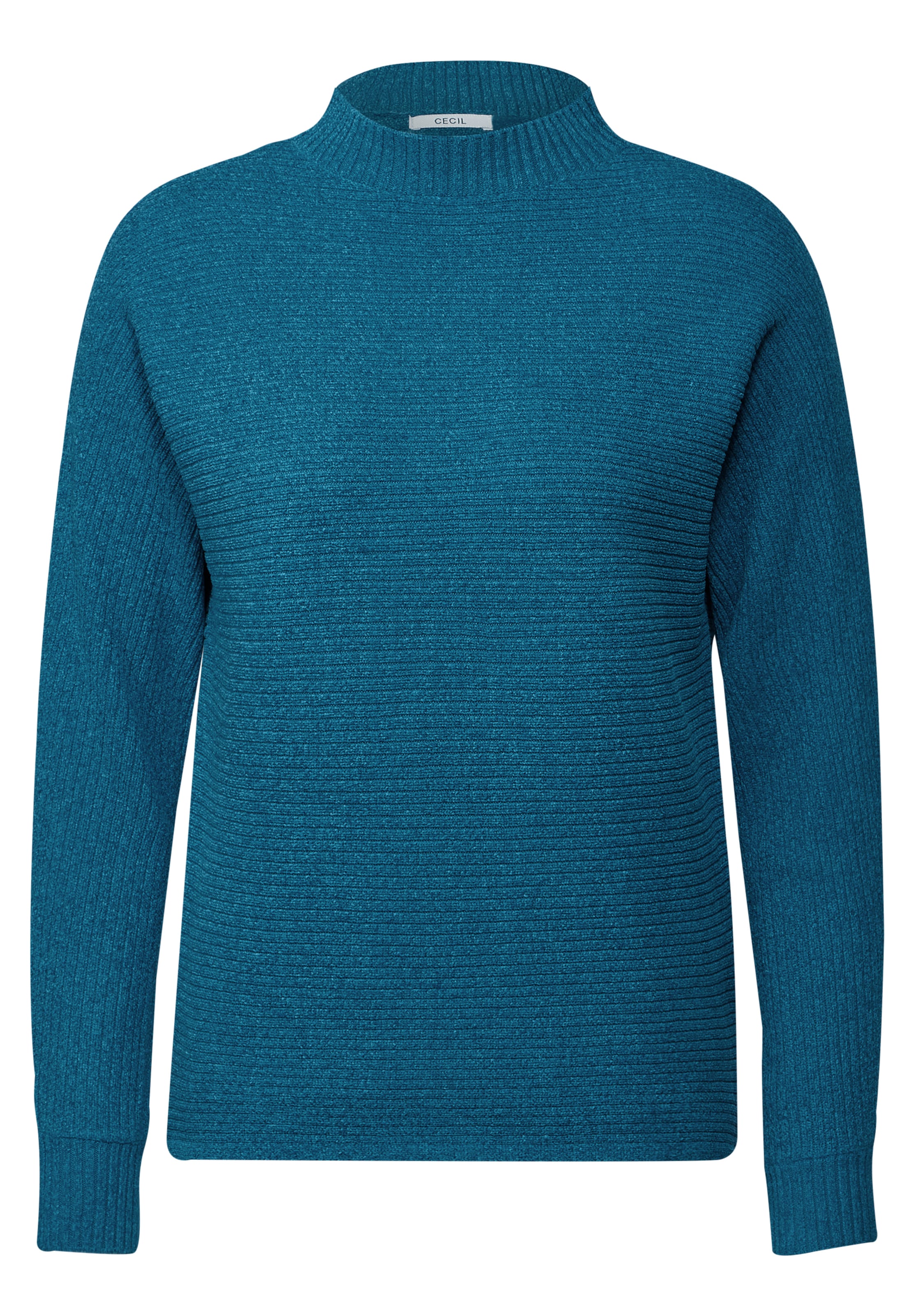 CECIL Pullover 'Chenille' in Blau: Vorderseite