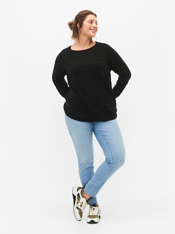 Zizzi Sweater 'MAMELIA' in Black