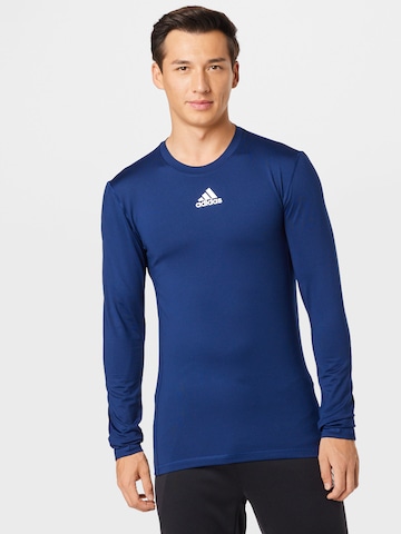 ADIDAS SPORTSWEAR - Camisa funcionais em azul: frente