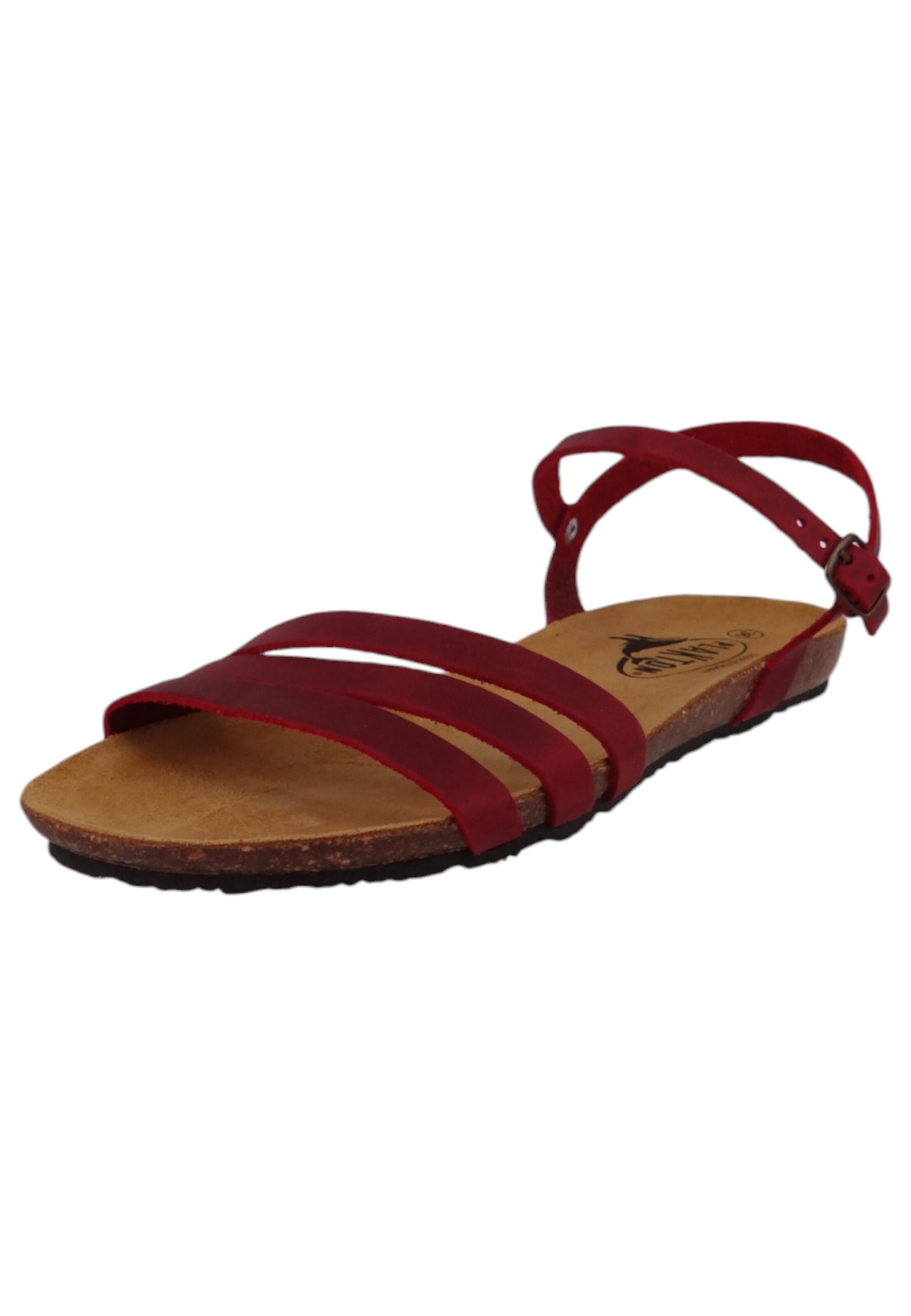 Sandales Plakton en rouge : devant