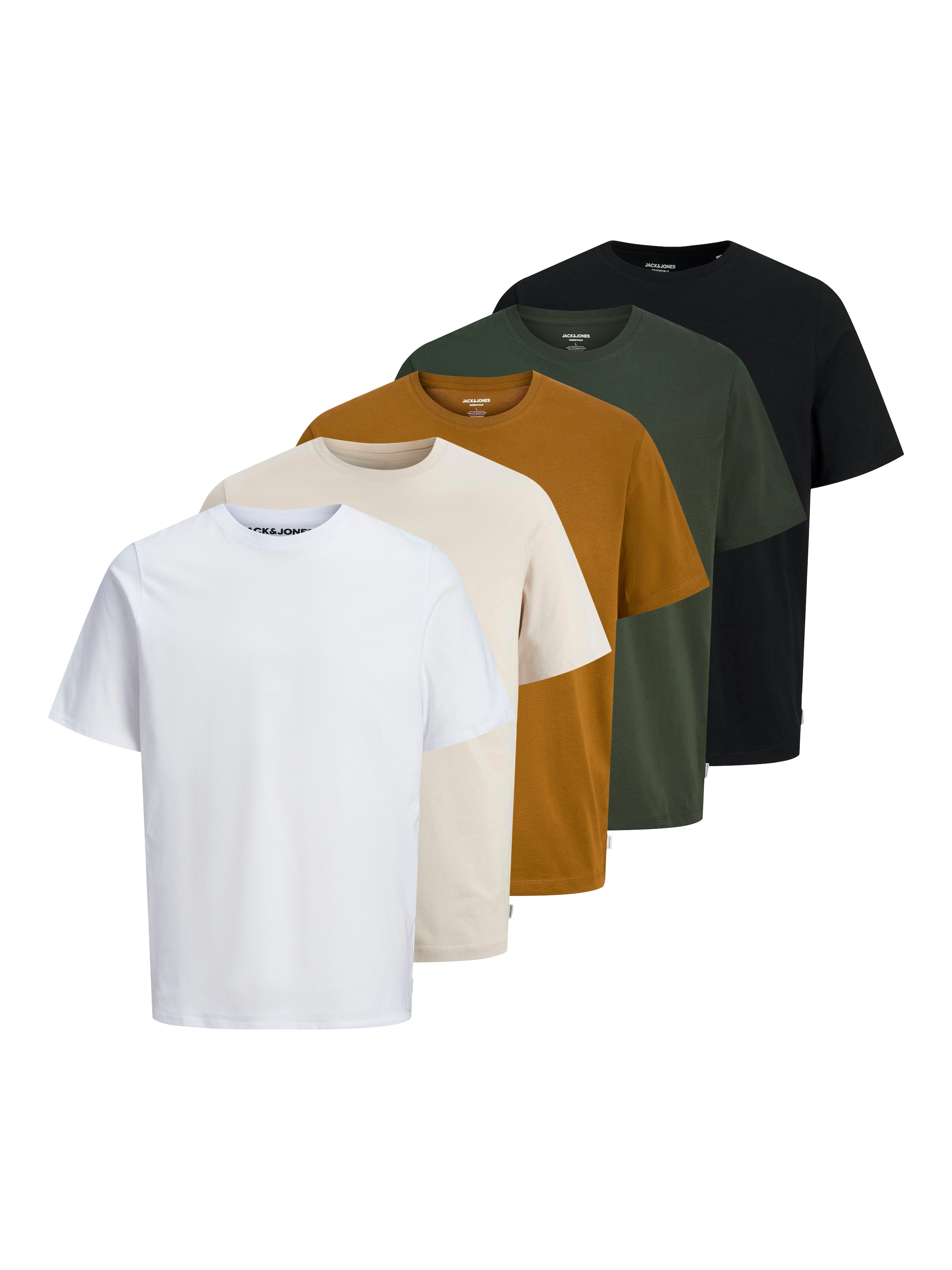 T-Shirt JACK & JONES en beige : devant