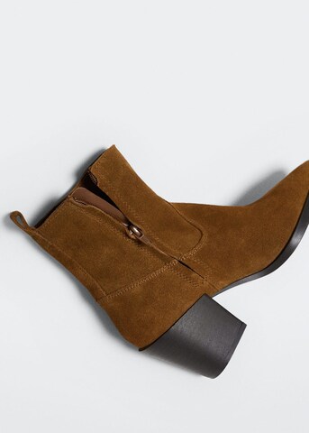 MANGO Ankle Boots 'Virgil' in Brown
