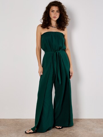 Apricot Jumpsuit in Groen: voorkant