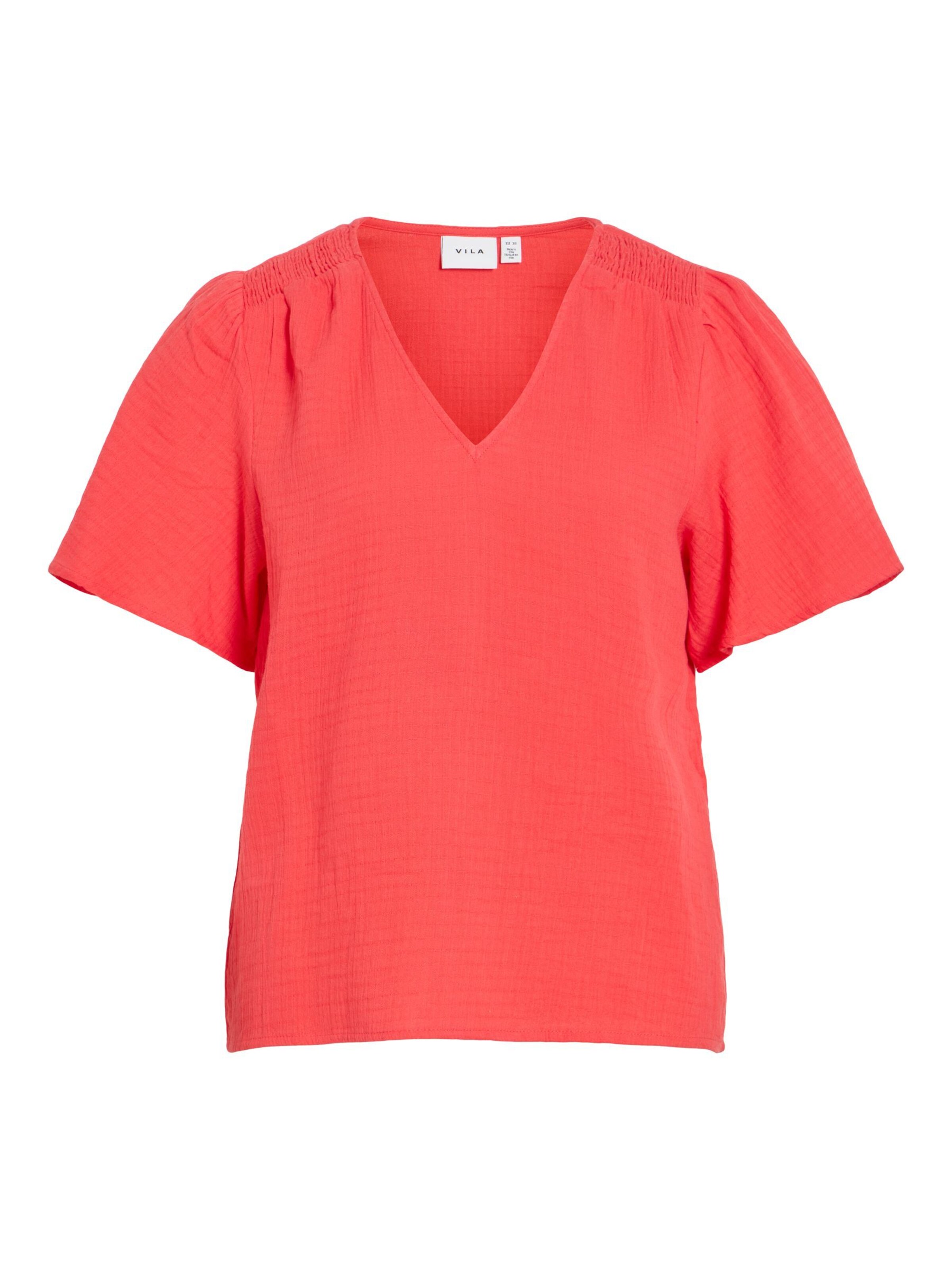 VILA Blouse 'VILania' in Rood: voorkant