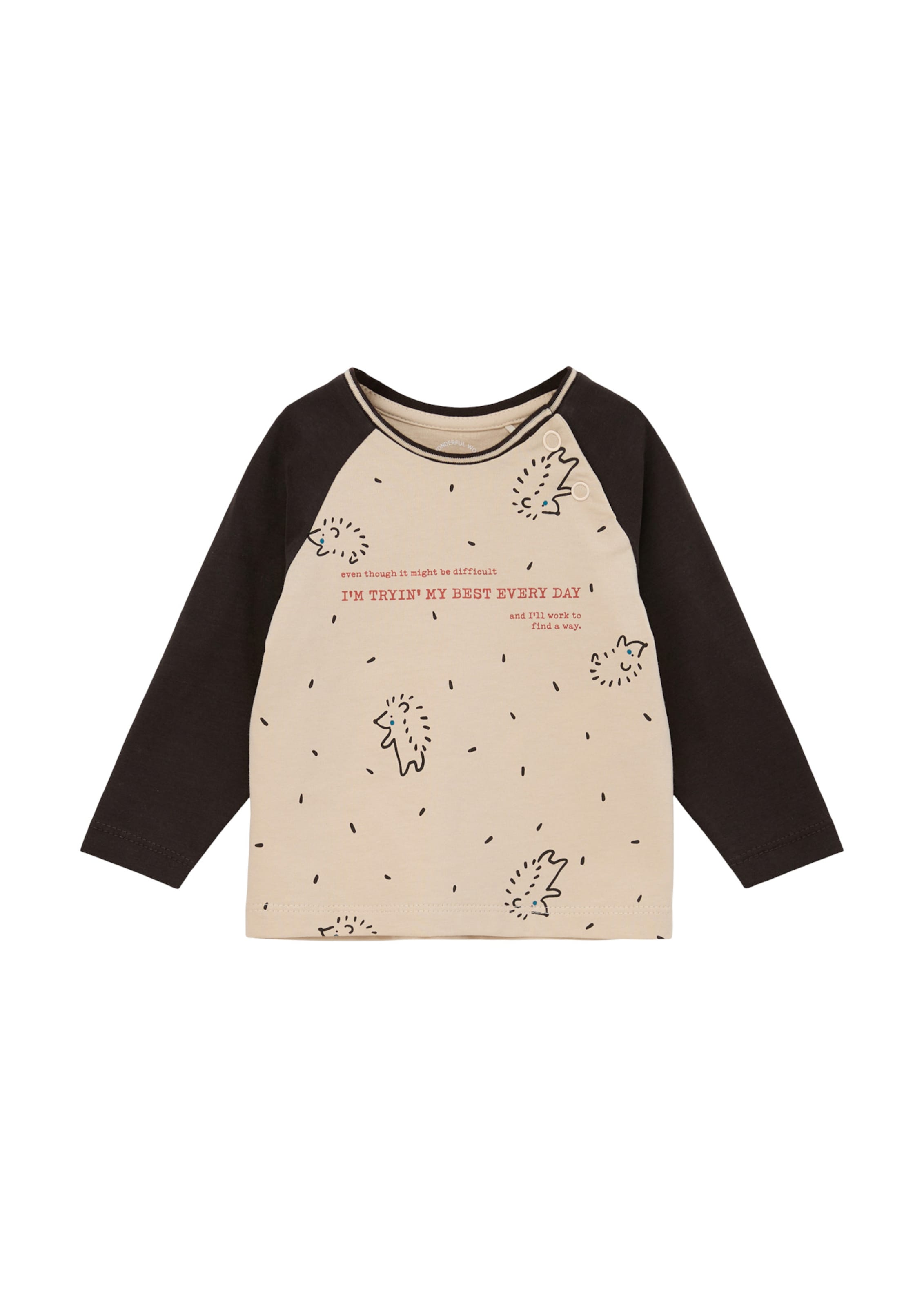 s.Oliver Shirt in Beige: voorkant