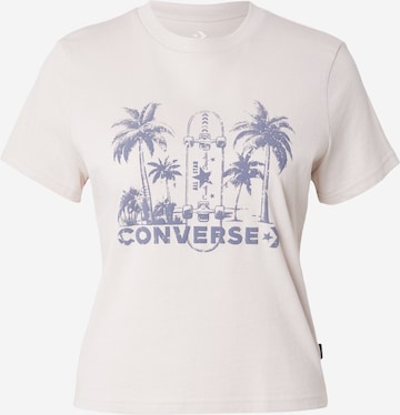 CONVERSE T-Shirt 'ECHO PALMS' in Beige: Vorderseite