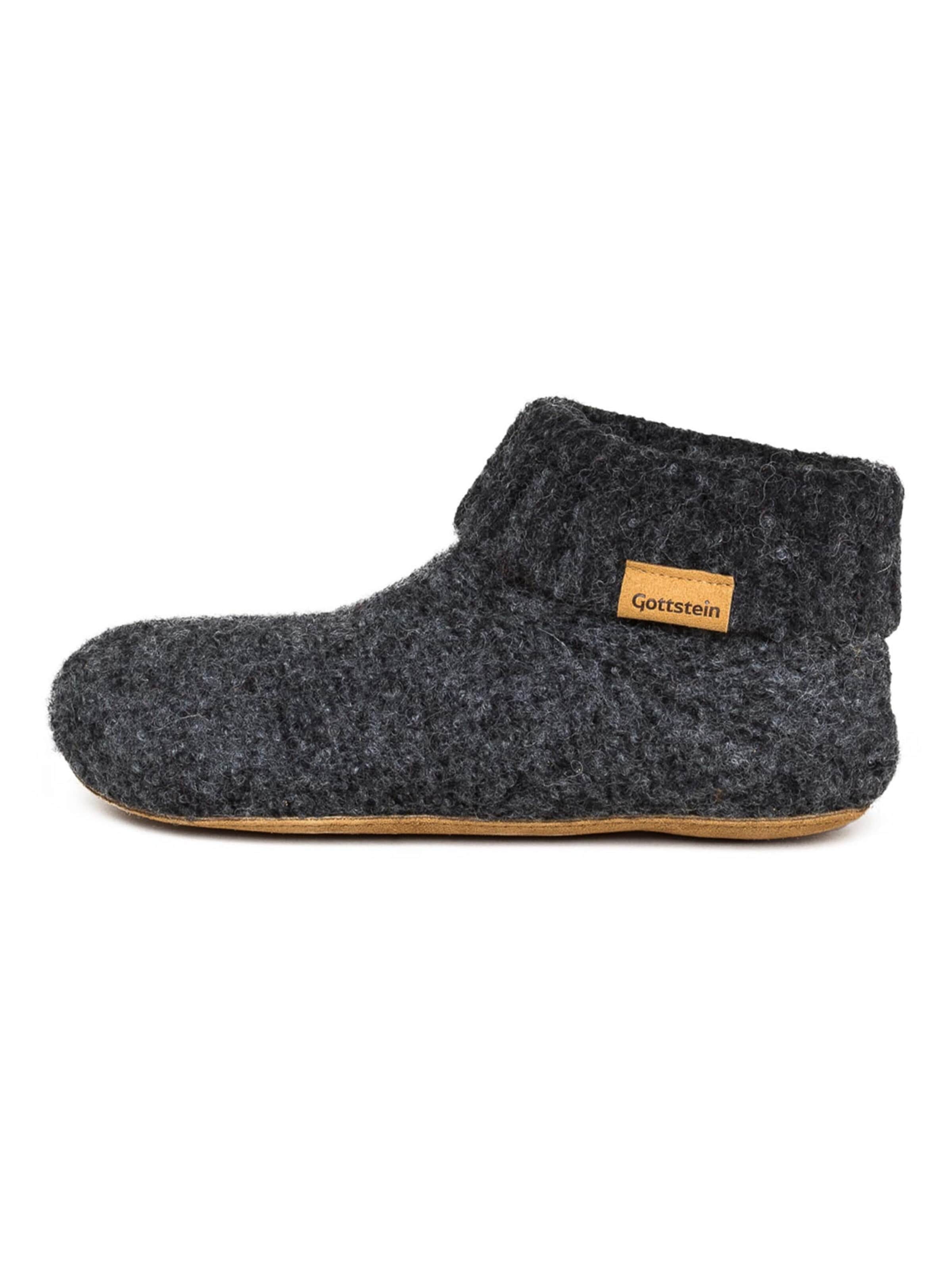Gottstein Mules 'Knit Boot' in Grey: front