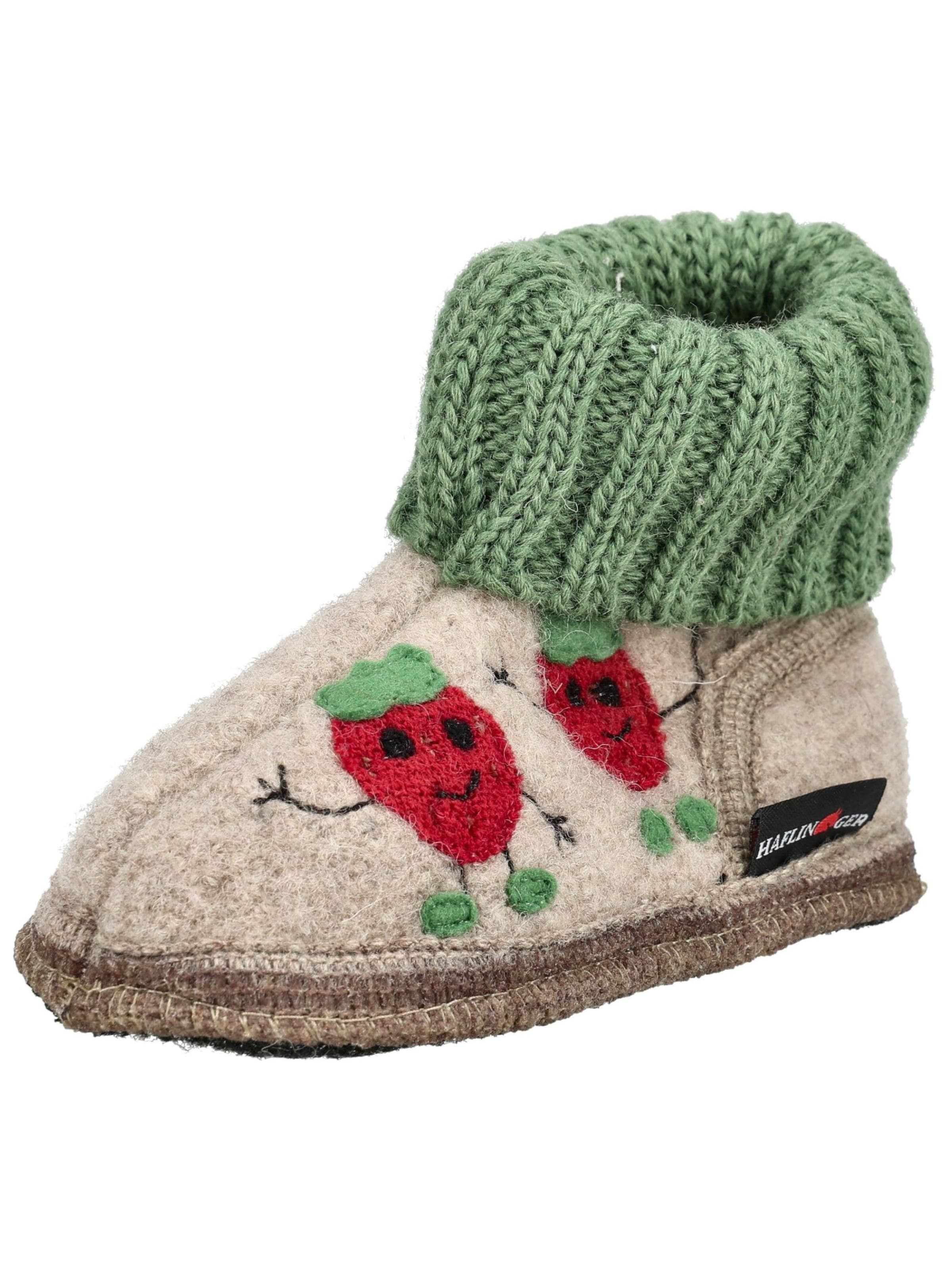 HAFLINGER Hausschuh in Beige: Vorderseite