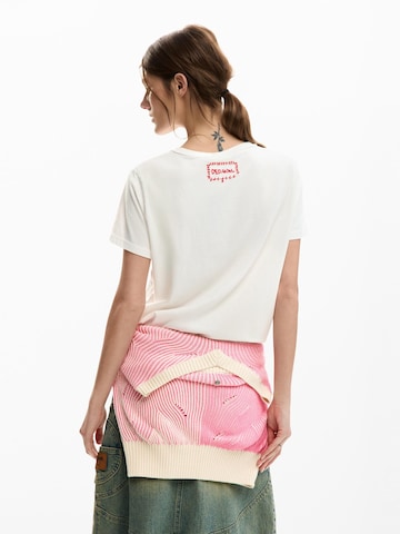 Desigual Тениска в бяло