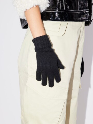 Gants 'Kiara' LeGer Premium en noir : devant