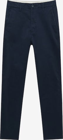 Pull&Bear Regular Chino Pants in Blue: front