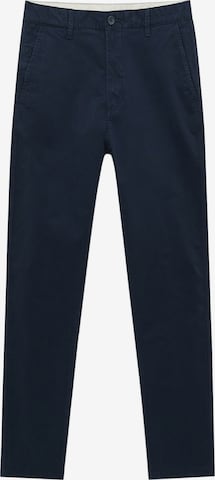 Pull&Bear Regular Chino in Blauw: voorkant