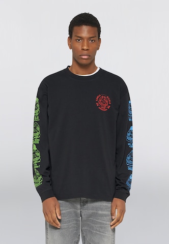 EDWIN Shirt 'Music Channel' in Black: front