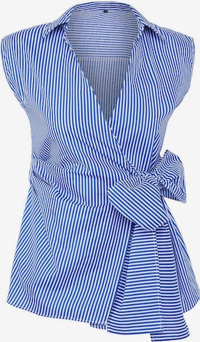 Trendyol Blouse in Blauw: voorkant