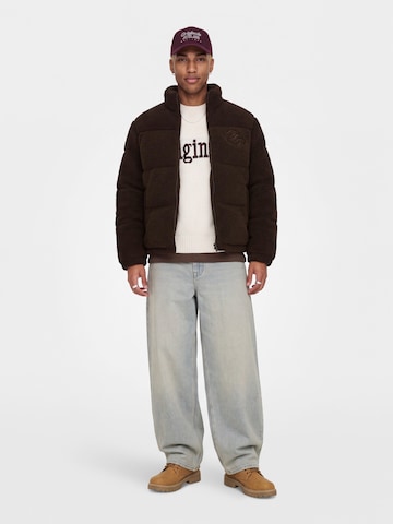 JACK & JONES Tussenjas 'JORFREDERIKSBERG' in Bruin