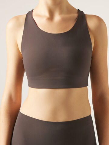 CALZEDONIA Shirt 'SCULPT' in Brown: front