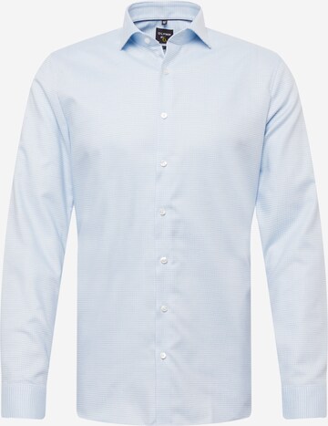 Coupe slim Chemise business OLYMP en bleu : devant