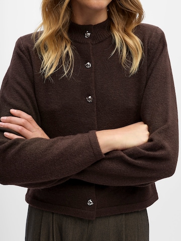 OBJECT Knit cardigan 'ZARI' in Brown