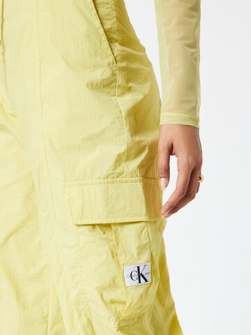 Calvin Klein Jeans Loose fit Cargo Pants in Yellow