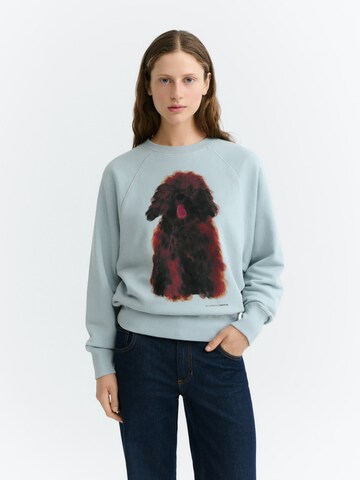 Felpa 'Bonnie' di Thinking MU in blu: frontale