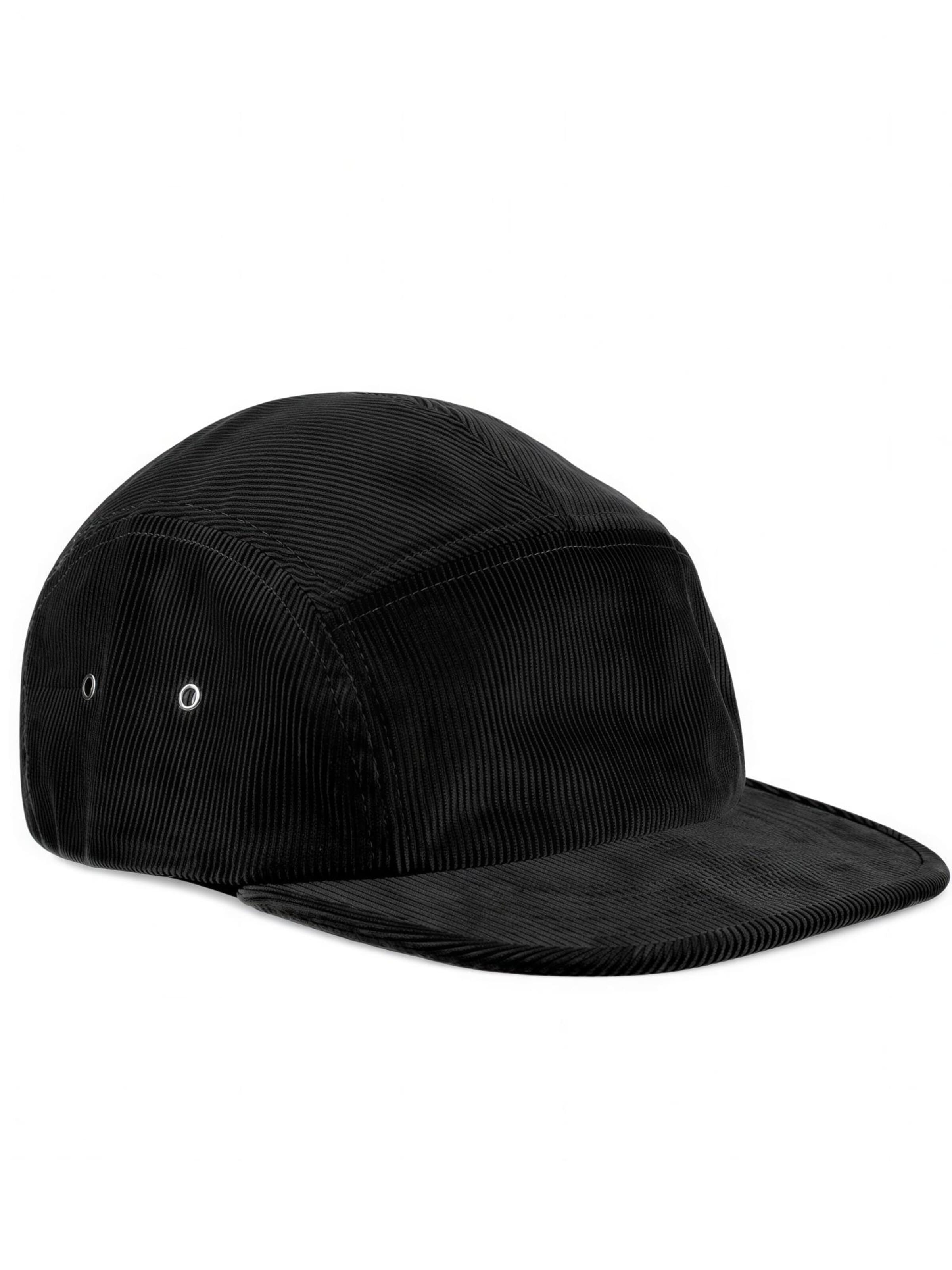 Lou-i Cap 'Cord Cap aus Bio-Baumwolle' in Black: front