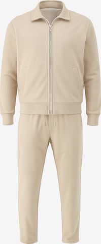 C&City Joggingpak in Beige: voorkant