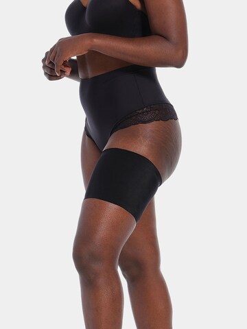 MAGIC Bodyfashion Regular Hold-up stockings 'Be Sweet To Your Legs' in Black: front