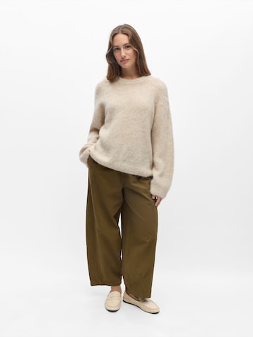 OBJECT Sweater 'OBJHARRY' in Beige