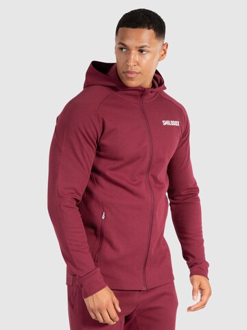 Smilodox Zip-Up Hoodie 'Maison' in Red