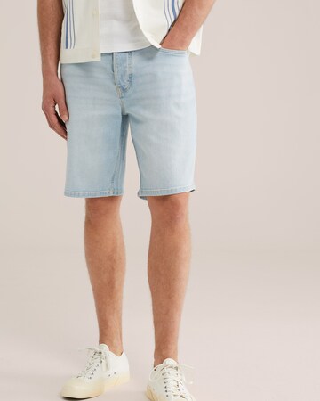 WE Fashion Regular Jeans in Blauw: voorkant