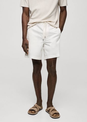 MANGO MAN Regular Pants 'Rey' in White: front