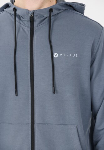 Virtus Sports sweat jacket 'Brent' in Grey