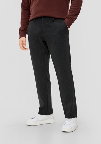 s.Oliver - regular Pantalón chino 'Detroit' en negro: frente