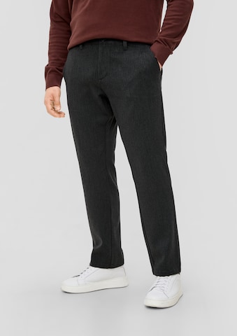 s.Oliver Regular Chino Pants 'Detroit' in Black: front