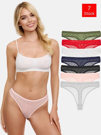 Tazzio String 'F918' in L in de kleur Gemengde kleuren, Productweergave