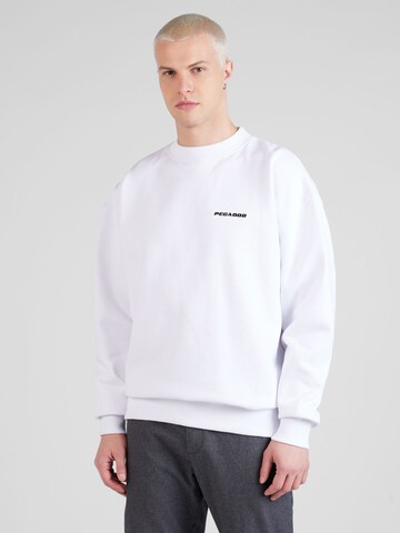 Pegador Sweatshirt i vit: framsida