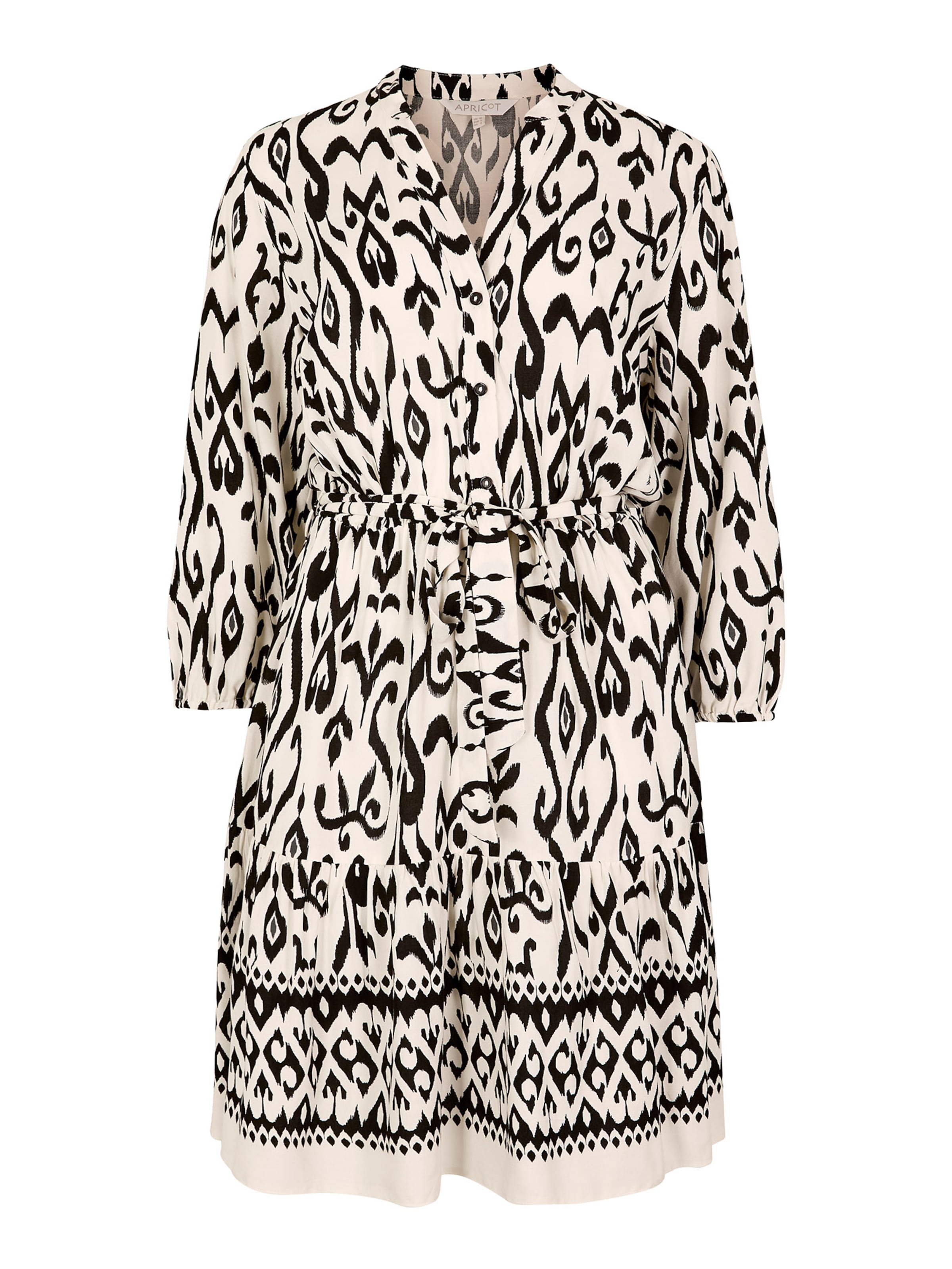 Apricot Jurk 'Ikat' in Beige: voorkant