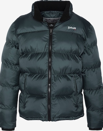 Schott NYC Between-Season Jacket 'Idaho' in Green: front