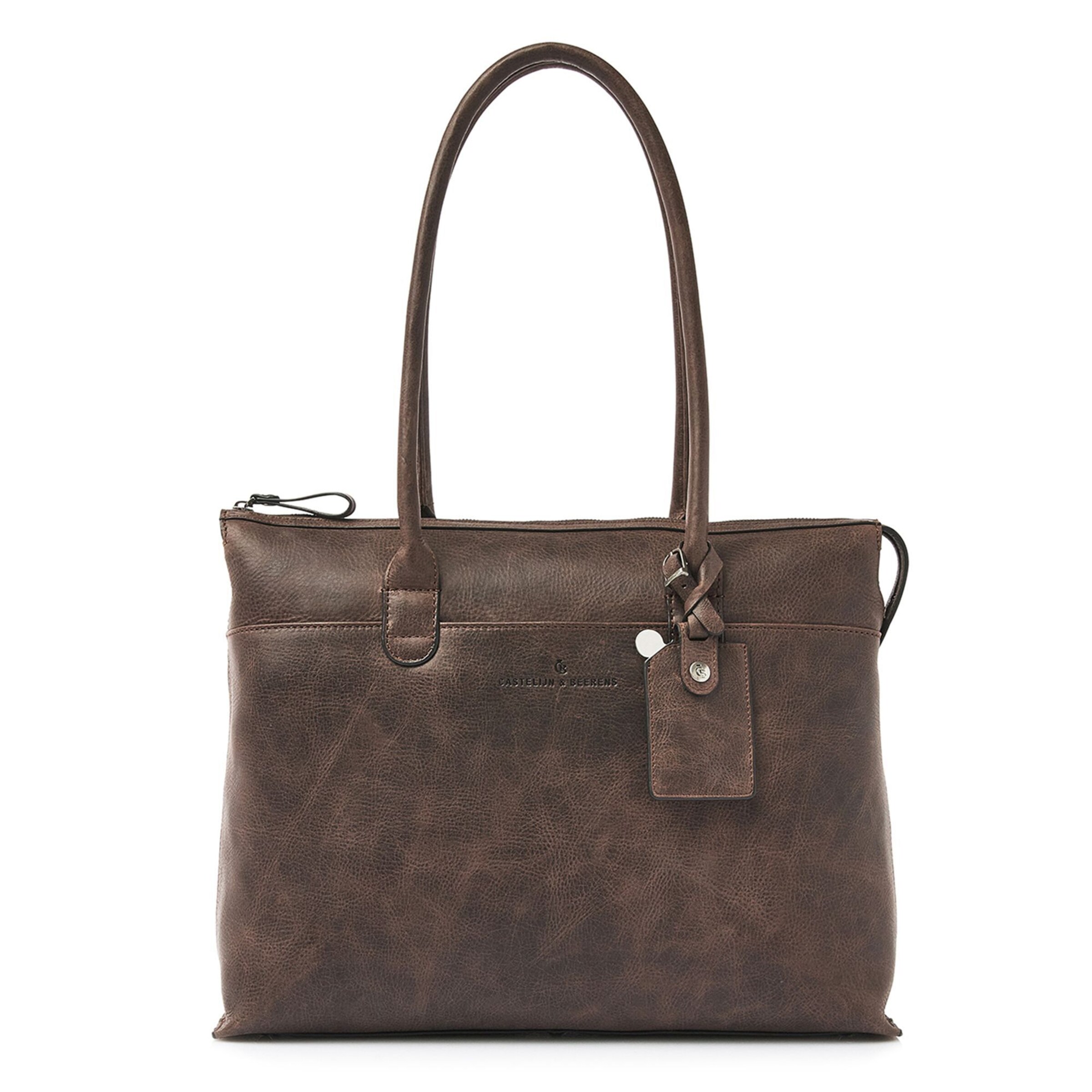 Castelijn & Beerens Shoulder Bag 'Carisma' in Brown: front
