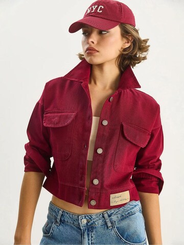 Bianco Lucci - Casaco meia-estação em vermelho