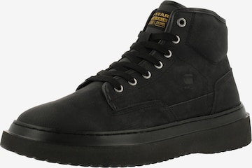 G-Star RAW - Botas con cordones 'Dexter' en negro: frente