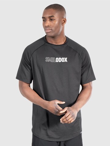 Smilodox Shirt 'Kenley' in Zwart: voorkant