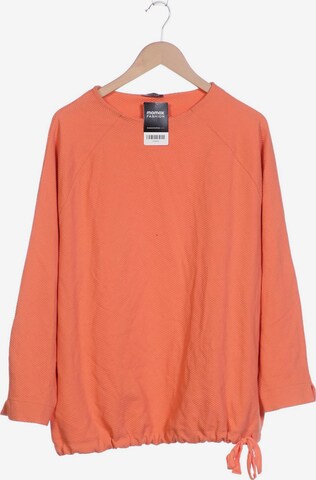SAMOON Sweatshirt & Zip-Up Hoodie in 4XL in Orange: front