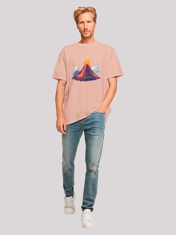 F4NT4STIC Shirt 'Vulkanausbruch' in Beige