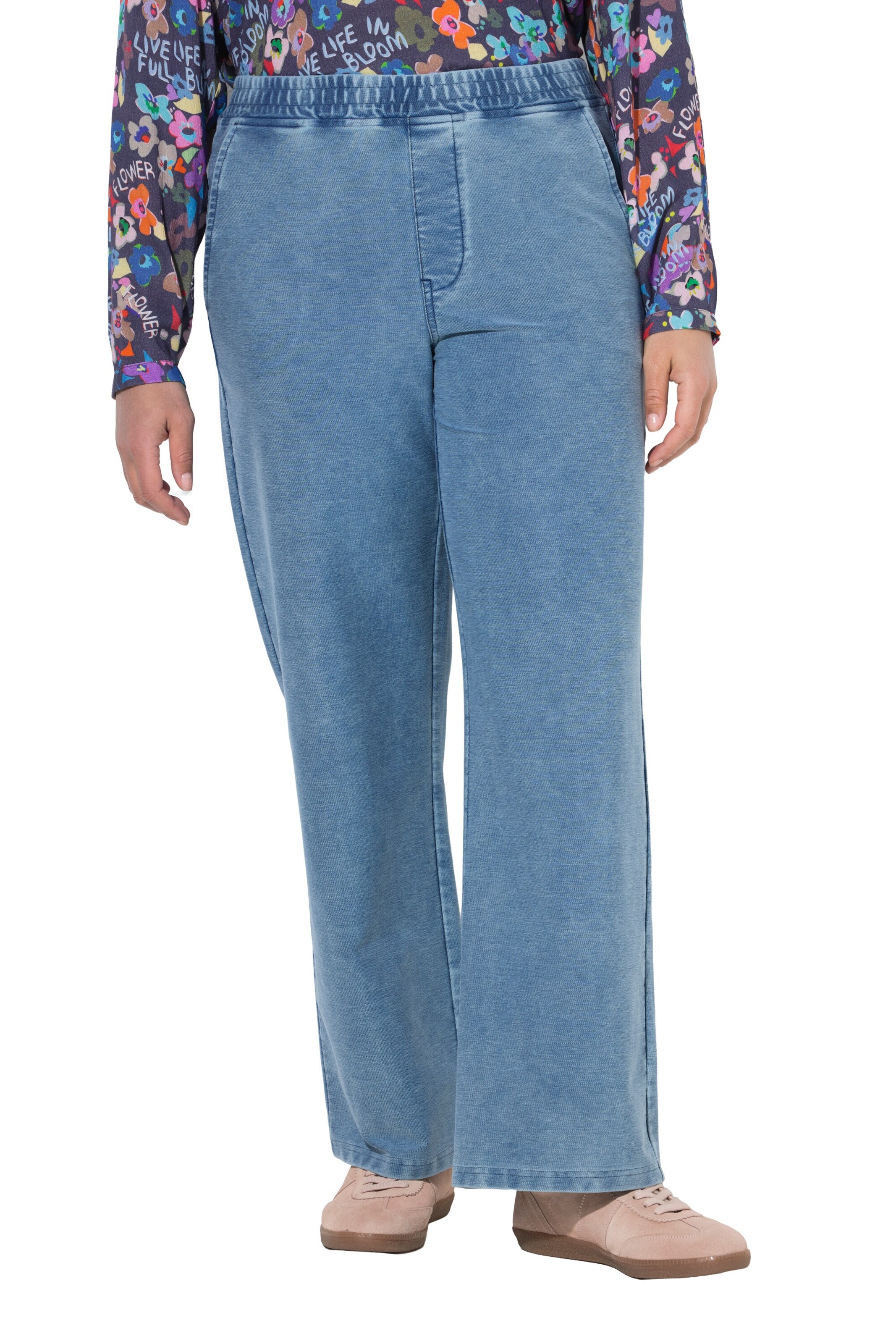 Angel of Style Wide Leg Jeans in Blau: Vorderseite