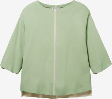 TOM TAILOR Sweater in Green: front