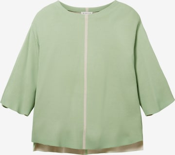 TOM TAILOR Sweater in Green: front