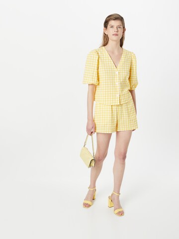 Monki Blouse in Yellow